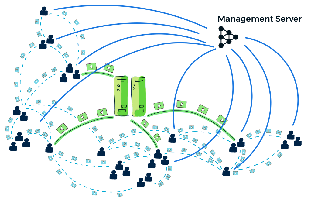 Server P2P with Management